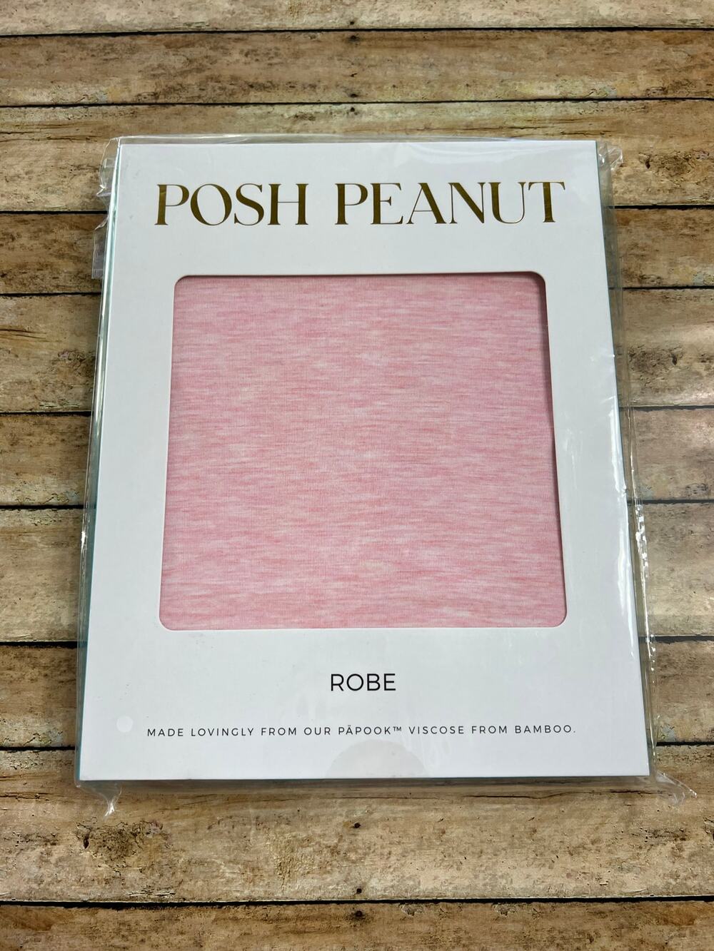 NWT Posh Peanut Heather Pink Robe Size Large